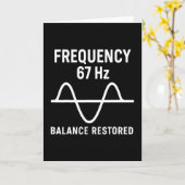 Lustiger 67 Meme Trend Six Seven Gen Alpha Slang H Karte (Gelbe Blume)