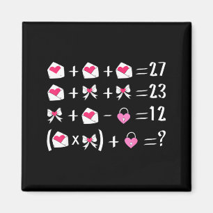 Lustiger 67 Meme Valentinstag Mathelehrer Bow Six Magnet