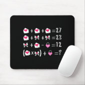 Lustiger 67 Meme Valentinstag Mathelehrer Bow Six Mousepad (Mit Mouse)