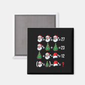 Lustiger 67 Meme Weihnachtsmann Mathelehrer Weihna Magnet (Vorderseite/Rückseite)
