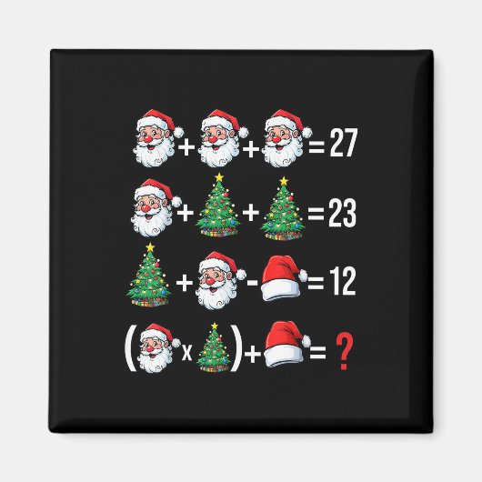 Lustiger 67 Meme Weihnachtsmann Mathelehrer Weihna Magnet (Vorne)