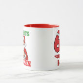 Lustiger 67 Meme Weihnachtsmann sagt SIEBEN SECHS  Tasse (Zentrum)