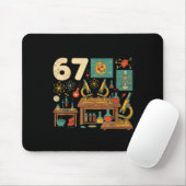 Lustiger 67 Meme Wissenschaftslehrer Schüler Sechs Mousepad (Mit Mouse)