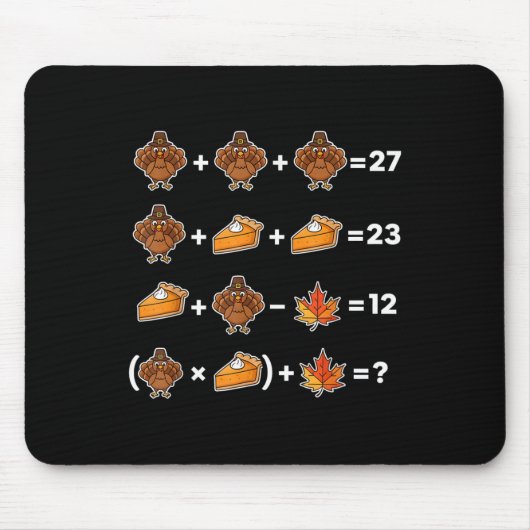 Lustiger 67 Memethanksgiving Mathelehrer Puzzle Tr Mousepad (Vorne)