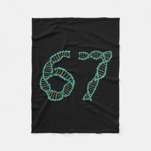 Lustiger 67-Nummern-Meme-DNA-Replikation Molekular Fleecedecke