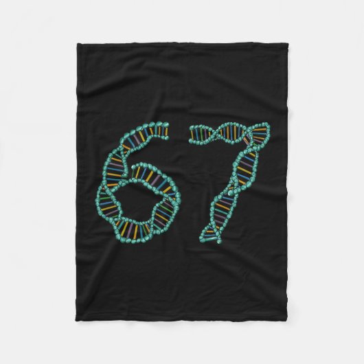 Lustiger 67-Nummern-Meme-DNA-Replikation Molekular Fleecedecke (Vorderseite)