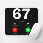 Lustiger 67 ruft 6-7 Meme Six Seven 6 7 Gen Alp an Mousepad (Mit Mouse)
