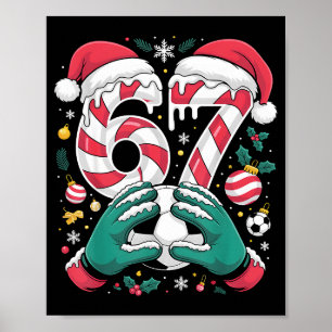 Lustiger 67 Sechs Sieben Fußball Torwart Lustiges  Poster