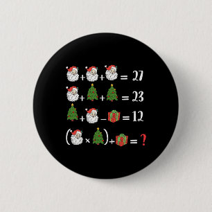 Lustiger 67 Six Seven Weihnachtsmann Baum Matheleh Button