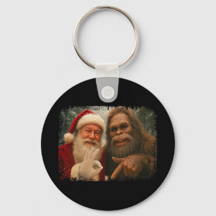 Lustiger 67 Weihnachtsmann mit Bigfoot Six Seven 6 Schlüsselanhänger