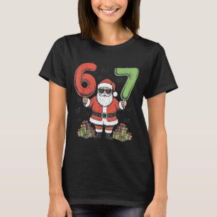 Lustiger 67 Weihnachtsmann Six Seven Weihnachten 6 T-Shirt