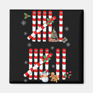 Lustiger 67 Zuckerstange Strichliste Weihnachten S Magnet