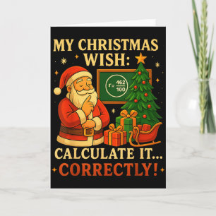 Lustiger 67er-Shirt Weihnachten Mathe 67 Meme – 6 Karte
