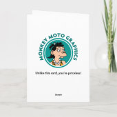 Lustiger 69. Geburtstag Karte (Rückseite)