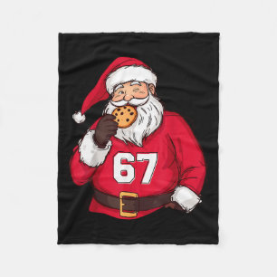 Lustiger 6 7 Meme Brainrot Weihnachtsmann Für Jung Fleecedecke