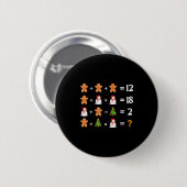 Lustiger 6 7 Meme Weihnachten Reihenfolge der Oper Button (Vorne & Hinten)