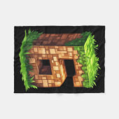 Lustiger 6. Geburtstag Nummer 6 Videospieler Pixel Fleecedecke (Vorderseite (Horizontal))