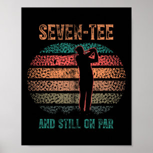 Lustiger 70. Geburtstag Golf Wortspiel Golfen 70 J Poster