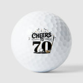 Lustiger 70. Geburtstag Golfball (Vorderseite)