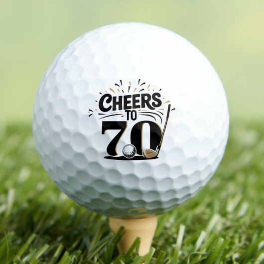 Lustiger 70. Geburtstag Golfball