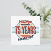 Lustiger 75. Geburtstag Old Fashioned Karte (Stehend Vorderseite)