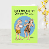 Lustiger 77. Geburtstag Karte (Gelbe Blume)