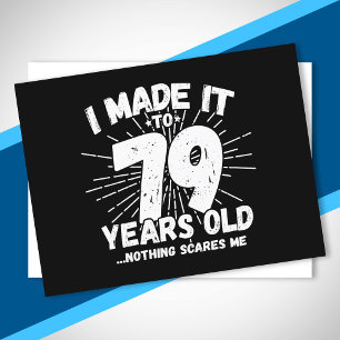 Lustiger 79. Geburtstags-Spruch Sarkastisch 79 Jah Postkarte