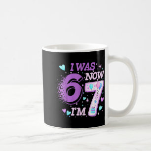 Lustiger 7. Geburtstag Kind ich war 6 ich bin 7 se Kaffeetasse