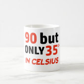 Lustiger 90. Geburtstagsentwurf Kaffeetasse (Mittel)