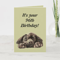 Lustiger 96. Geburtstag fertigen Labrador