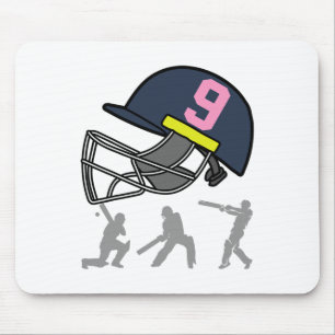 Lustiger 9. Geburtstag Cricket-Spieler Jungen Kind Mousepad