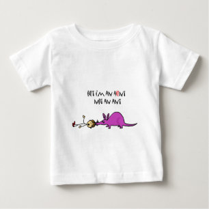 Lustiger Aardvark, der Ameisen-Cartoon Tante nicht Baby T-shirt