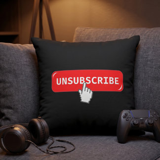 Lustiger Abbestell-Button - Introvertierten-Humor Kissen