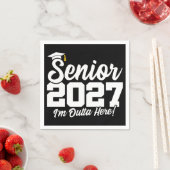 Lustiger Abgang Abschlussklasse 2027 Serviette (Beispiel)