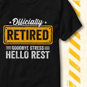 Lustiger Abschied Stress Hallo Ruhe Offiziell Im R T-Shirt