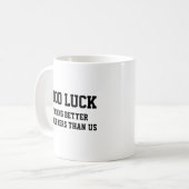 Lustiger Abschied von Kollegen Kaffeetasse (Vorderseite Links)