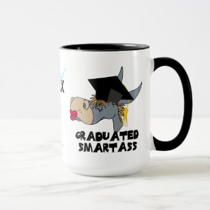 Lustiger Abschluss-Esel, der graduierte Tasse