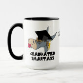 Lustiger Abschluss-Esel, der graduierte Tasse (Links)