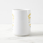 Lustiger Abschluss gold und schwarz Kaffeetasse (Mittel)