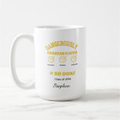 Lustiger Abschluss gold und schwarz Kaffeetasse (Links)