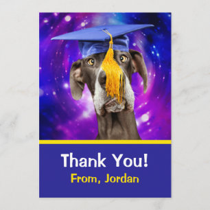 Lustiger Abschluss-Hundetragender Hut Ankündigung