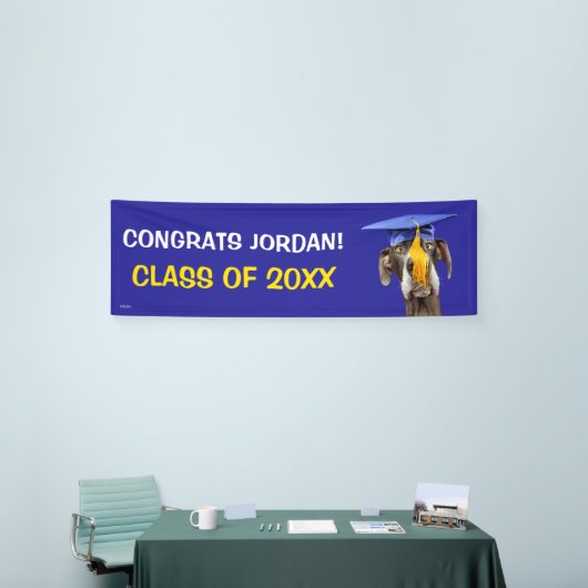 Lustiger Abschluss-Hundetragender Hut Banner (Messeveranstaltung)