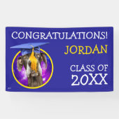 Lustiger Abschluss-Hundetragender Hut Banner (Horizontal)