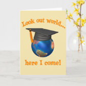 Lustiger Abschluss Karte (Gelbe Blume)