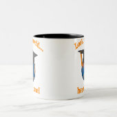 Lustiger Abschluss Zweifarbige Tasse (Mittel)