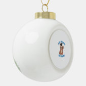 Lustiger Absolvent Faultier Keramik Kugel-Ornament (Links)