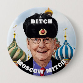 Lustiger "Abzugsgraben Moskau Mitch" McConnell Button
