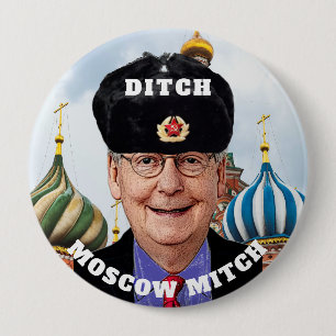 Lustiger "Abzugsgraben Moskau Mitch" McConnell Button