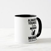 Lustiger Affe Becher Immer Du Selbst Sein Affe Zit Tasse (VorderseiteRechts)