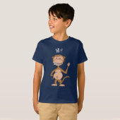Lustiger Affe des Cartoon (hallo! U. Tschüss!) T-Shirt (Vorne ganz)